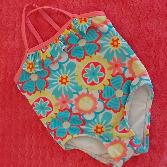 OP 3-6 M girl's one piece swimsuit - Picture 1 of 6